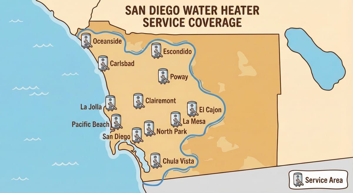 San Diego County service area map